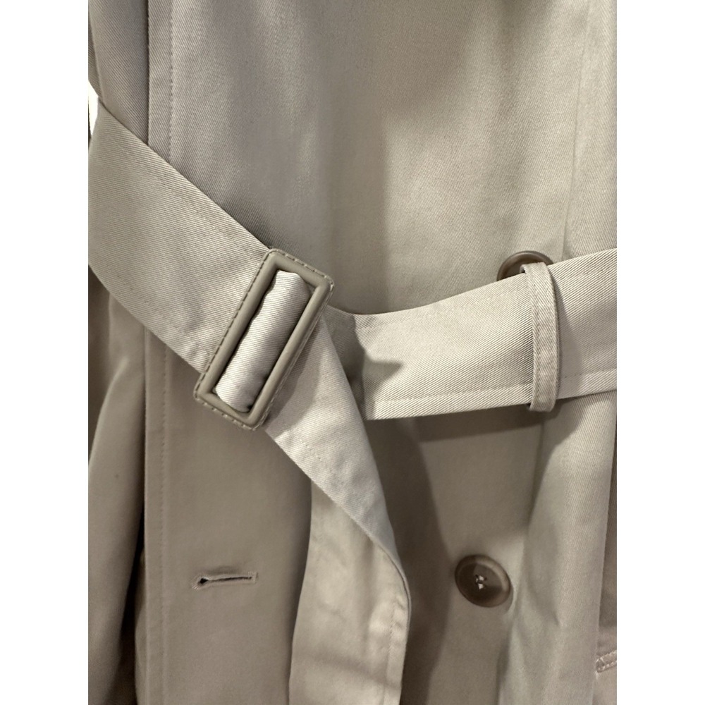 New Stafford Men's Tan Trench Coat 44 Regular - Picture 4 of 15